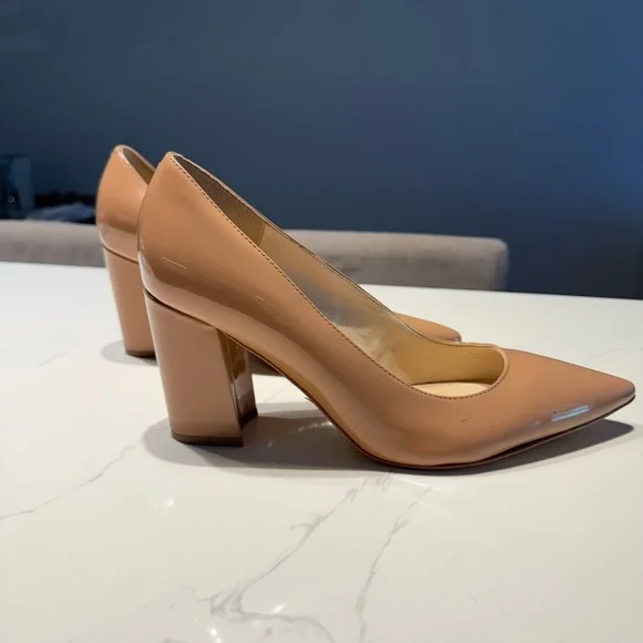 Nine West Tan Heels Classic Pointed-Toe Pumps - Picture 4 of 4